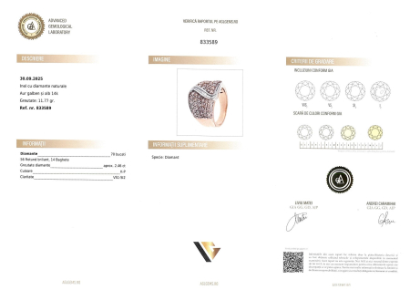 Inel Aur 14k, Diamante 2.46 ct [3]