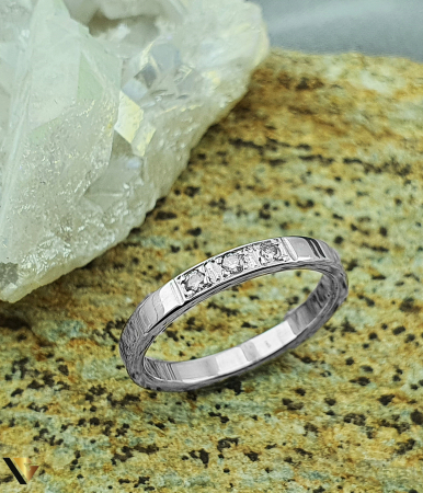 Inel Aur 14k, Diamante de aprox. 0.06 ct in total [2]