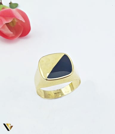 Inele - Inel Aur 14k, Email