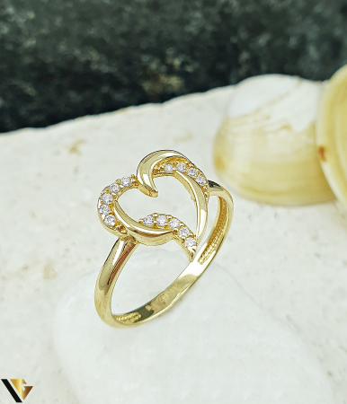 Inel Aur 14K, Zirconiu