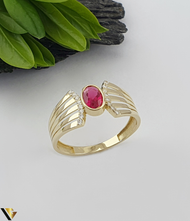 Inele din aur - Inel Aur 14k, Rubin