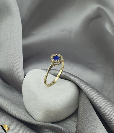 Inel Aur 14K, Spinel si zirconiu [3]