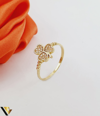 Inele - Inel Aur 14k, Trifoi