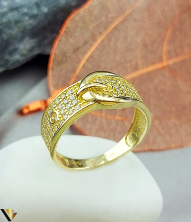 Inele din aur - Inel Aur 14k, Ziconiu