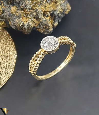 Inele - Inel Aur 14k,Zirconiu