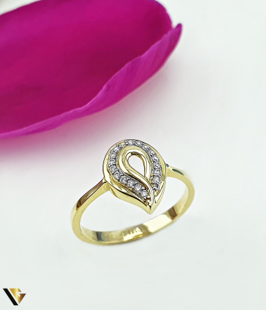 Inele din aur - Inel Aur 14k, Zirconiu