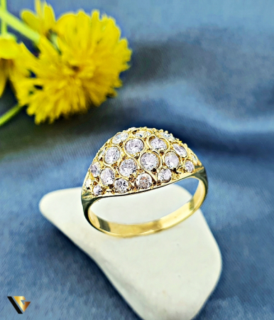 Inele - Inel Aur 14k, Zirconiu