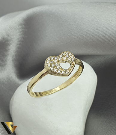 Inele din aur - Inel Aur 14K, Zirconiu