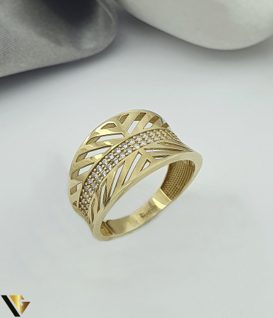 Inele din aur - Inel Aur 14K, Zirconiu