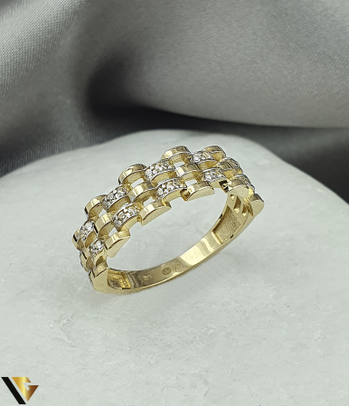Inele din aur - Inel Aur 14K, Zirconiu