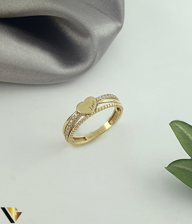 Bijuterii din aur - Inel Aur 14K, Zirconiu