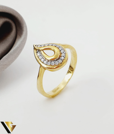 Inele din aur - Inel Aur 14K, Zirconiu