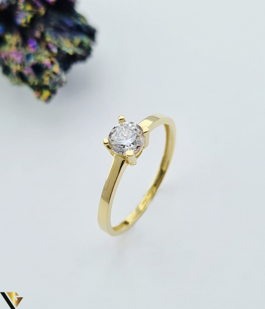 Inele din aur - Inel Aur 14k, Zirconiu 1.42g