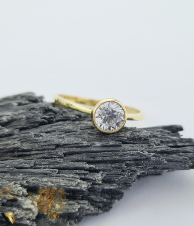 Inel aur 14k, Zirconiu [1]