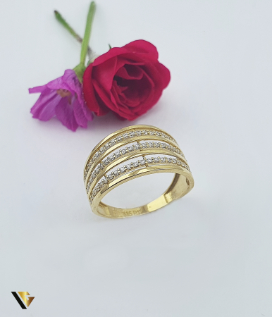 Bijuterii din aur - Inel Aur 14k, Zirconiu