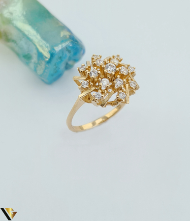 Bijuterii din aur - Inel Aur 14k, Zirconiu