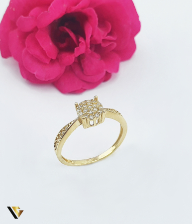 Inele - Inel Aur 14k, Zirconiu