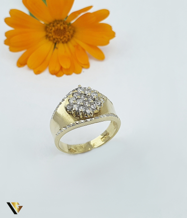 Inele - Inel Aur 14k, Zirconiu