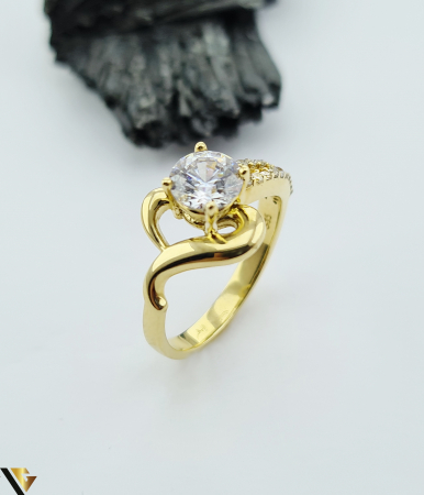 Inele - Inel Aur 14k, Zirconiu