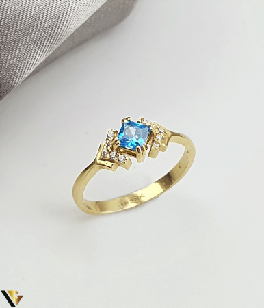Bijuterii din aur - Inel Aur 14k, Zirconiu