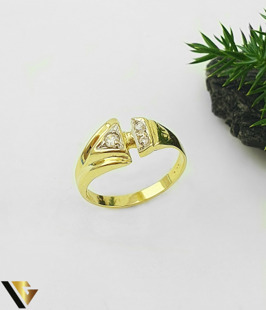Bijuterii din aur - Inel Aur 14K, Zirconiu