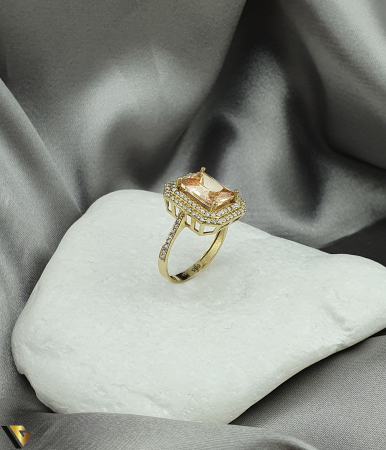 Inel Aur 14K, Zirconiu [3]