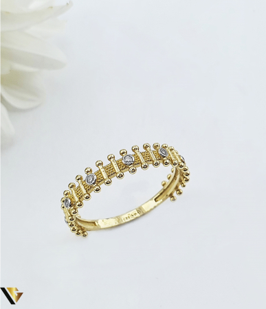 Inele - Inel Aur 14k, Zirconiu