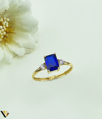 Inel Aur 14k, Zirconiu [0]