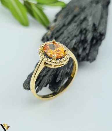 Inele din aur - Inel Aur 14k, Zirconiu