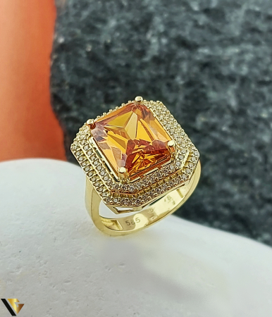 Inele - Inel Aur 14k, Zirconiu