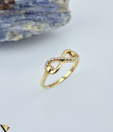 Inele - Inel Aur 14k, Zirconiu