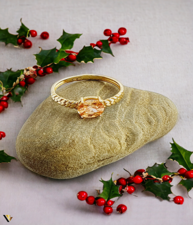 Inele - Inel Aur 14k , Zirconiu