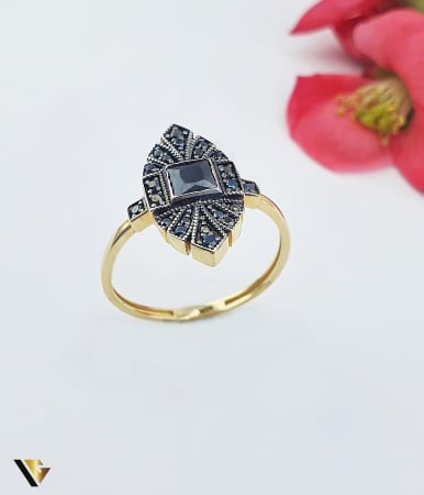 Inele din aur - Inel Aur 14k, Zirconiu