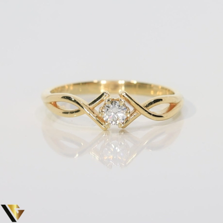 Inel Aur 18k, Diamant 0.15 ct [1]