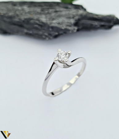 Inele cu diamante - Inel Aur 18k, Diamant 0.18 ct