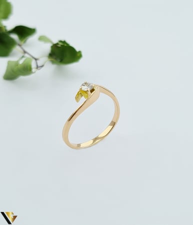 Inele cu diamante - Inel Aur 18k, Diamant 0.18 ct