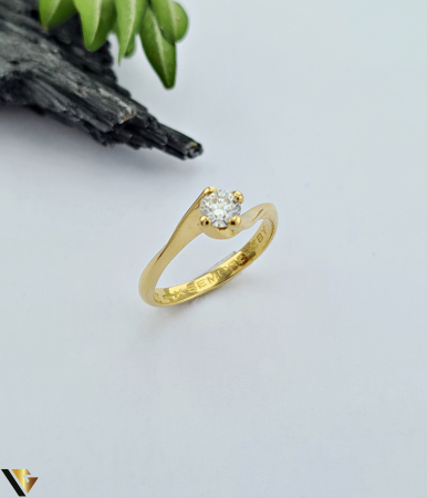 Inele cu diamante - Inel Aur 18k, Diamant 0.30 ct