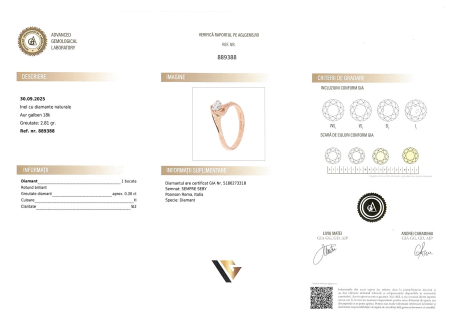 Inel Aur 18k, Diamant 0.30 ct [2]