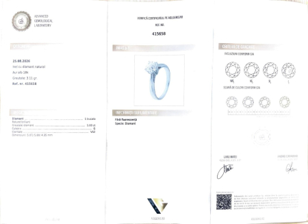 Inel Aur 18k, Diamant 1.00 ct [3]