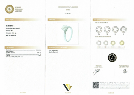 Inel Aur 18k, Diamant 1.00 ct [3]