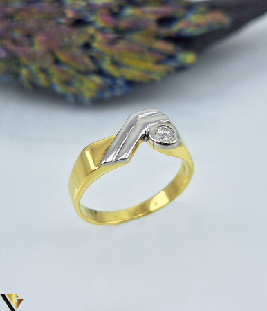 Bijuterii din aur - Inel Aur 18k, Diamant  aprox. 0.09 ct