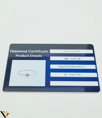 Inel Aur 18k, Diamante 0.04 ct [3]