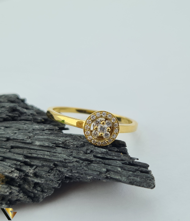 Inel Aur 18k, Diamante 0.13 ct [1]