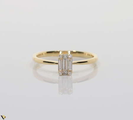 Inel Aur 18k, Diamante 0.18 ct [1]