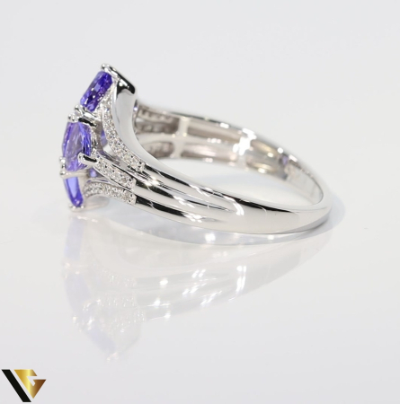 Inel Aur 18k, Diamante 0.22 ct, Tanzanite  1.30 ct [2]