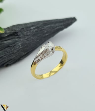 Bijuterii din aur - Inel Aur 18k, Diamante 0.25 ct