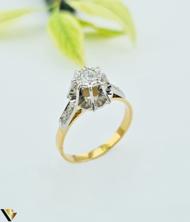 Inele cu diamante - Inel Aur 18k, Diamante 0.26 ct