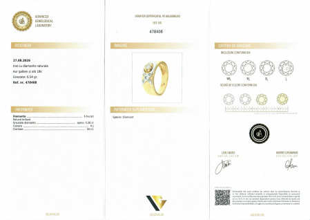 Inel Aur 18k, Diamante 0.28 ct [3]