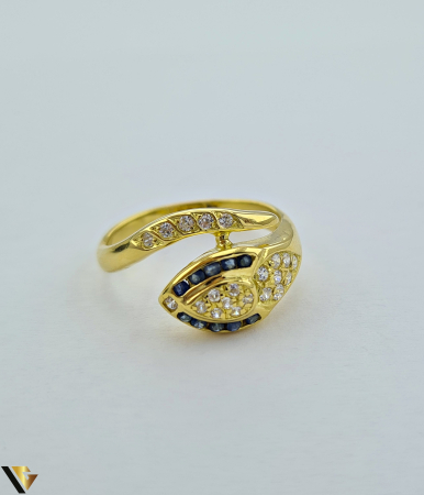 Inel Aur 18k, , Safire [1]