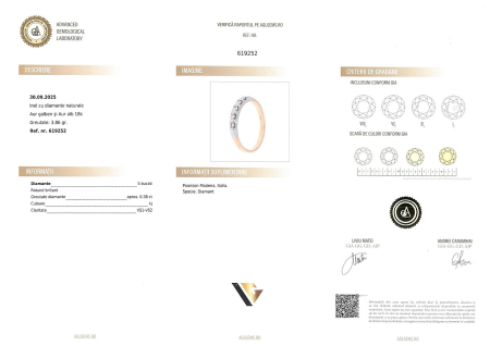 Inel Aur 18k, Diamante 0.38 ct [3]
